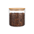 1600ml glass pantry jar with bamboo lid, ideal for home organisation and kitchen storage. Stylish, space-saving solution for pantry items.
