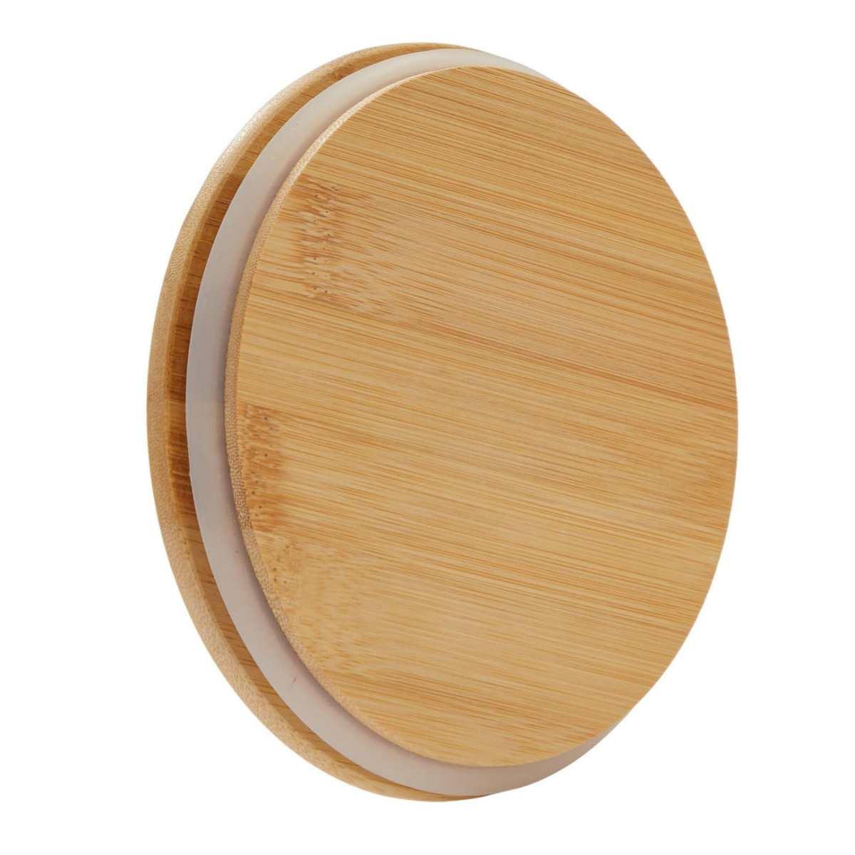 Bamboo lid for Large Glass Storage Jar with Bamboo Lid 1.6L, ideal for kitchen pantry organisation and eco-friendly storage.