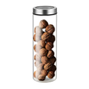 Glass Storage Jar with Clear Lid for Kitchen or Pantry, 1300ml Capacity, Ideal for Home Organisation and Stylish Storage, Space-Saving Solution