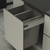 Pull-out kitchen bin for 600mm cabinets, featuring two 35L bins for efficient home organisation and stylish kitchen storage solutions.