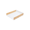 White Bamboo & Plastic Desk Tray for Organised Workspaces