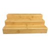Large bamboo shelf 3-tier organiser for kitchen jars, stylish home storage, pantry storage containers, space-saving solutions.