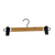 Bamboo Clip Pants Hangers 2 Pack – Black Matte Hook