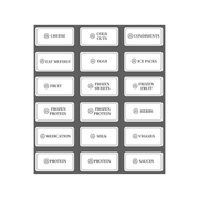 Fridge & Freezer Organisation Stickers – 36 Label Pack for efficient kitchen and pantry storage with clear identification.