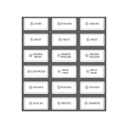 Fridge & Freezer Organisation Stickers – 36 Label Pack for efficient kitchen and pantry storage organisers and fridge organisers.