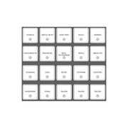 Square Toy Room Organisational Stickers – 36 Pack, ideal for toy storage organisation and improving drawer organisers in playrooms.