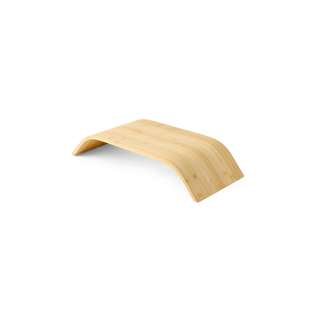 Bamboo Monitor Stand for Ergonomic Workspace Organisation, ideal for enhancing desk setup and improving storage organisation.
