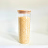 Bamboo Glass Jars Large Pantry Container Set - 24 Pack
