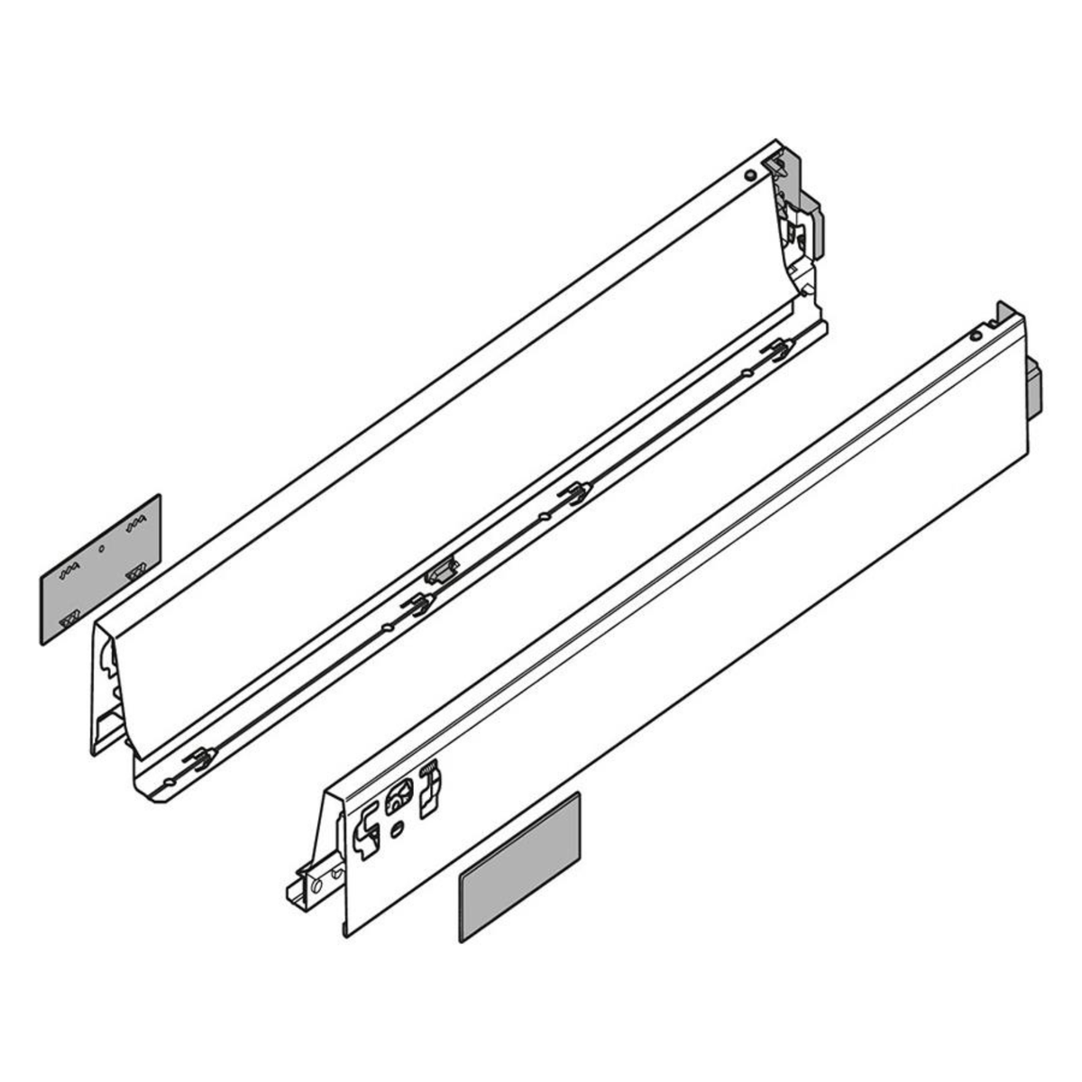 Antaro Runner 500 mm – M Height for Pull-Out Bins, ideal for under sink storage and kitchen organisation.