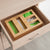 bamboo sandwich bag organiser 5 slot dispenser