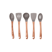 Wood Look Utensils Set – Stylish and Practical for Every Kitchen, perfect for kitchen organisation with drawer organisers.