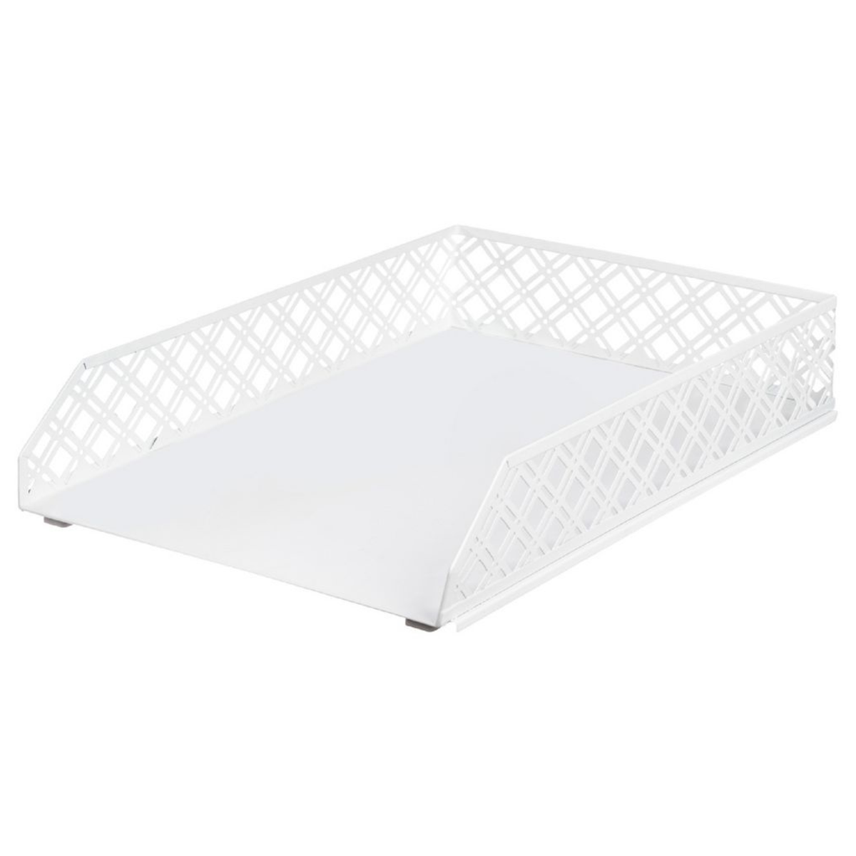 White Metal Document Tray – Storage Organisers ideal for decluttering kitchen and office spaces, enhancing document organisation efficiently.