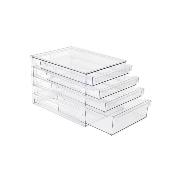 Clear 4-Drawer Organiser