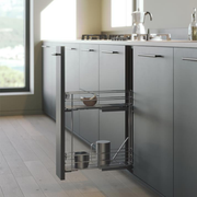 Pull-Out Basket – 150mm in modern kitchen for efficient storage organisation, ideal for pantry or under sink use.