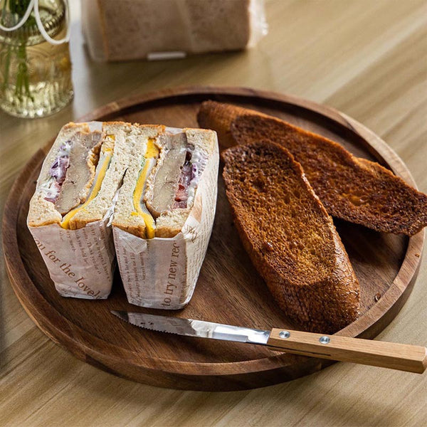 Acacia Wood Round Serving Tray