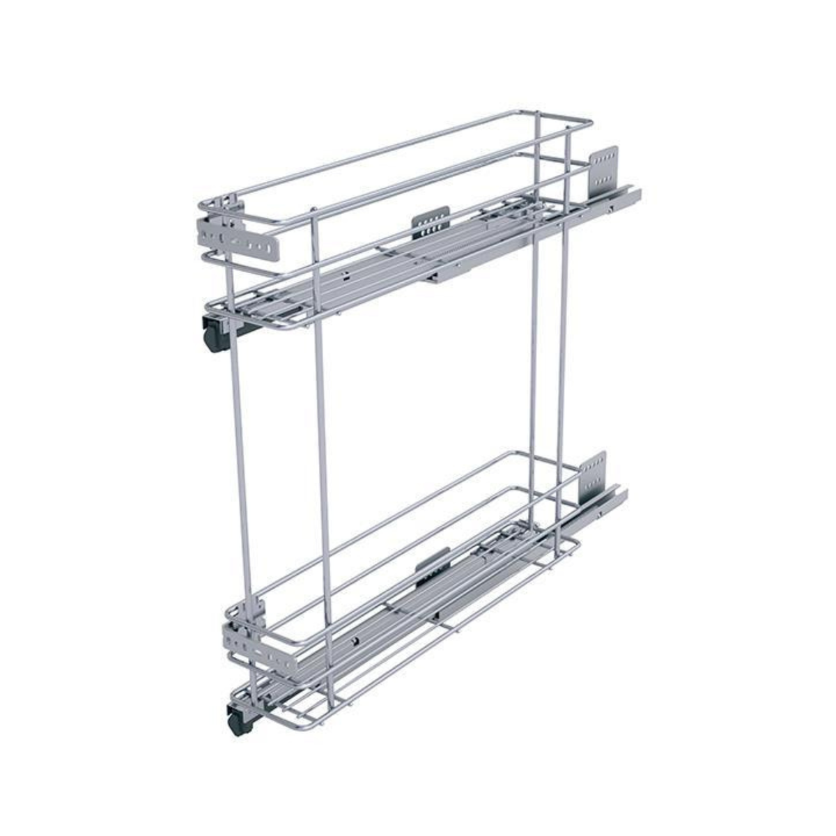 Chrome Pull-Out Basket – 150mm, 200mm & 300mm for efficient kitchen and pantry organisation, ideal under sink storage solution.