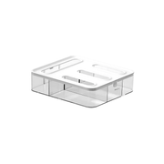 Acrylic Sandwich Bag Organiser – 4 Slot Dispenser for efficient kitchen and pantry storage organisation.