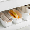 Medium White Storage Tub With Handle