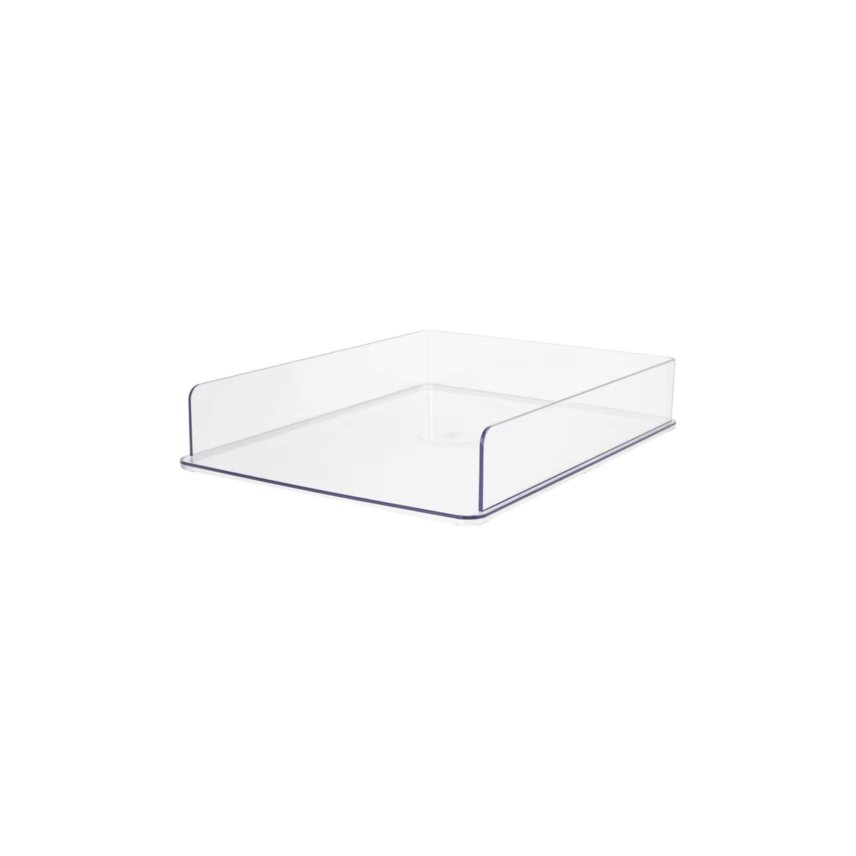 Clear PET Document Tray for Desk Organisation, ideal for storing papers, promoting tidy workspace. Perfect for office desk use.