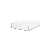 Clear PET Document Tray for Desk Organisation, ideal for storing papers, promoting tidy workspace. Perfect for office desk use.