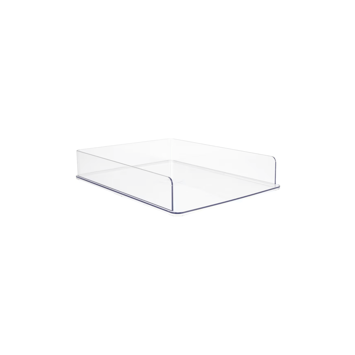 Clear PET Document Tray for Desk Organisation ideal for office storage; enhances desk tidiness with compact, transparent design.