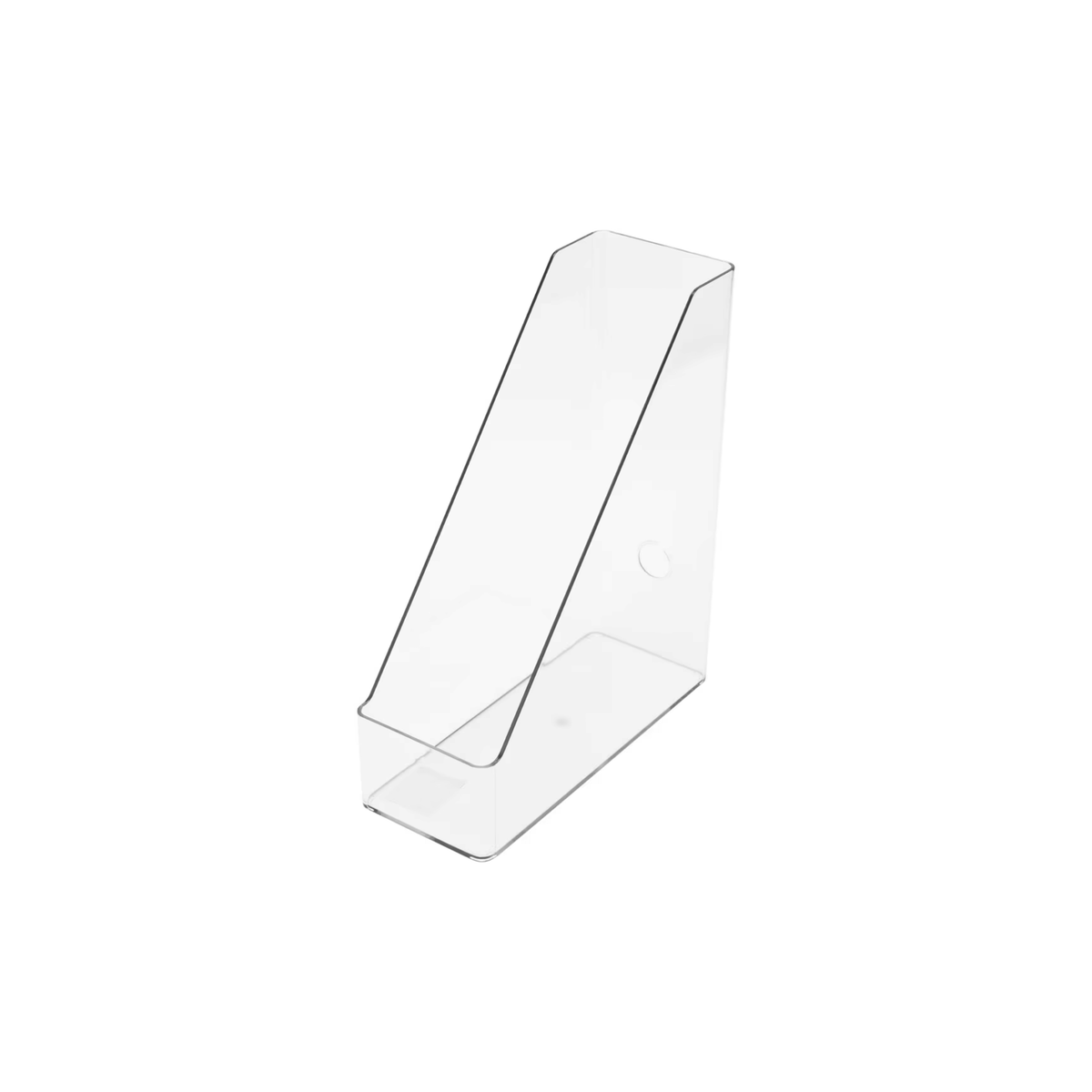 Clear PET Magazine File for Organised Storage, ideal for kitchen or pantry organisation, enhances storage organisers functionality.