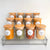 Acrylic Spice Rack with Drawer & 12 Bamboo Herb and Spice Jars