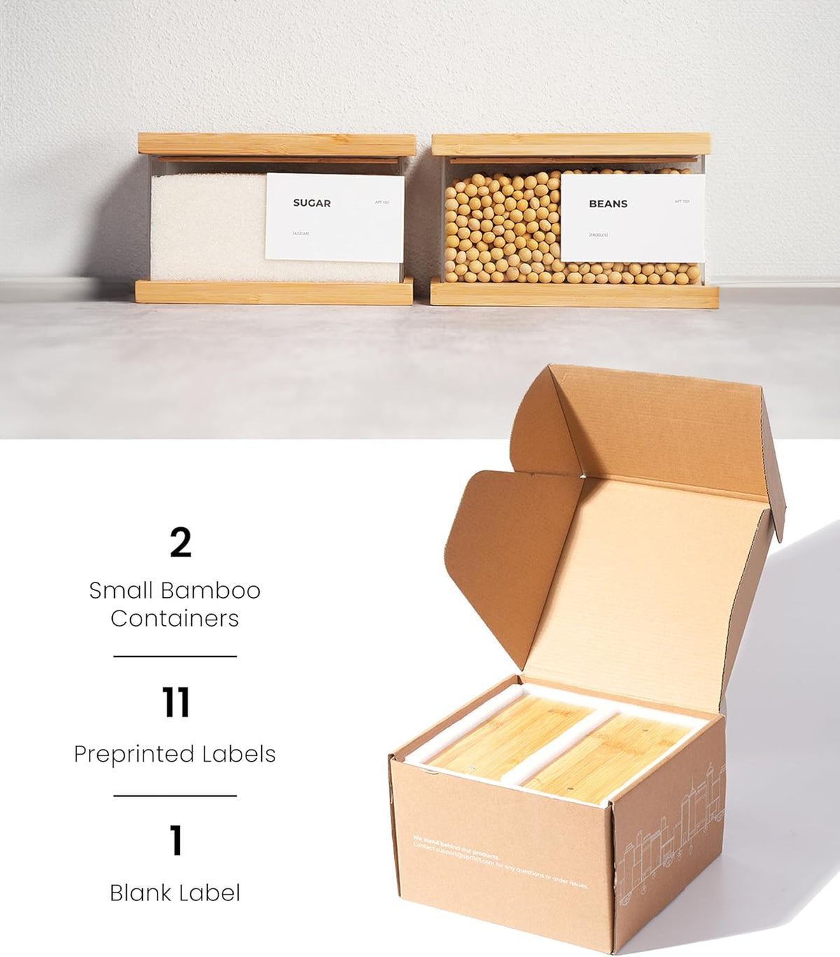 Bamboo Pantry Container – 1L