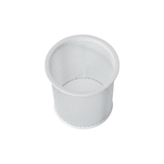 White Mesh Pen Cup for Desk Organisation ideal for office storage, enhancing workspace tidy with practical storage organisers.
