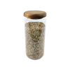 1200ml Acacia lid glass jar for stylish and organised kitchen storage