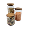 1500ml Acacia lid glass jar for stylish and organised kitchen storage