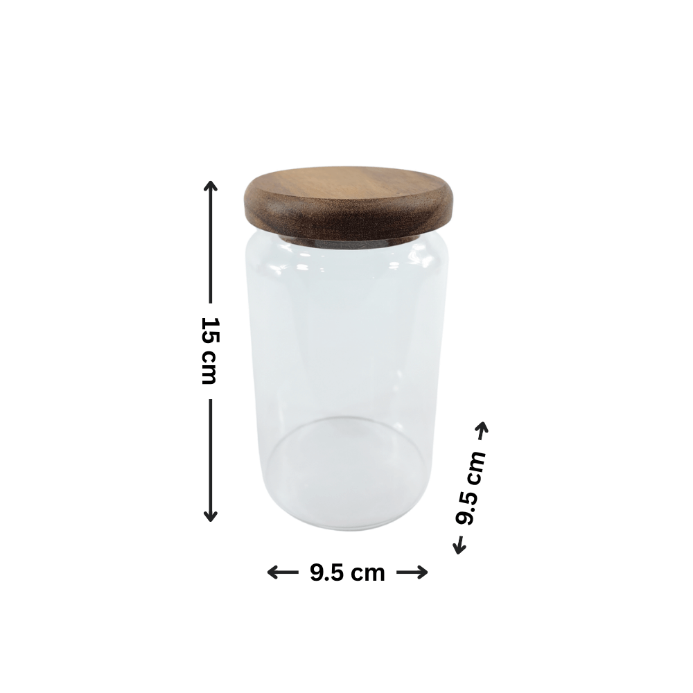 Acacia Lid Glass Jar Small Pantry Organisation 15 Pack for efficient kitchen storage, ideal for pantry organisation and kitchen organisation.