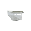 Medium airtight food storage container for pantry or fridge organization, practical and stylish.