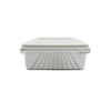 Small airtight food storage container for pantry or fridge organization.