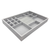 Grey Felt Jewellery & Accessory Tray 516x366x60mm