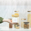 Bamboo Screw On Glass Jar – 5 Sizes
