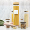 Bamboo Screw On Glass Jar – 5 Sizes
