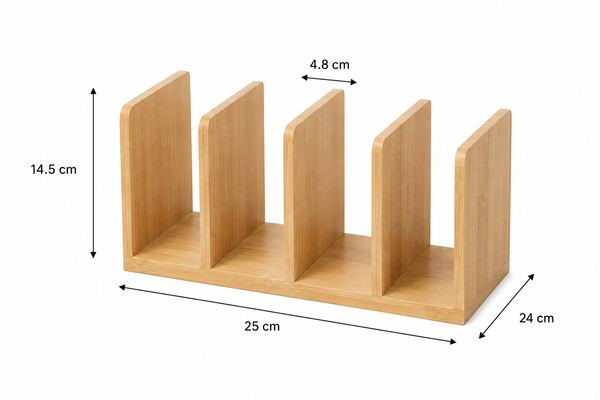 Bamboo Standing Tray & Lid Organiser