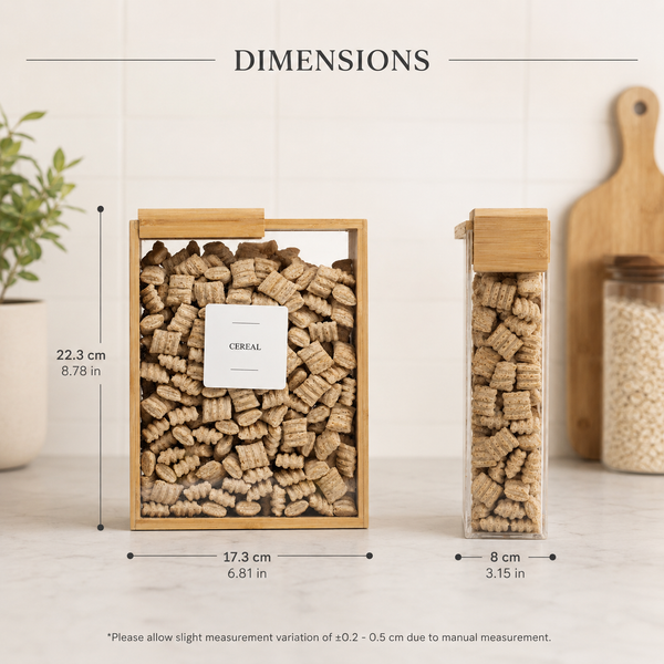 Bamboo Food Dispenser – 3L