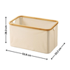 Beige Linen Basket – Large Without Handle