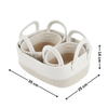 Beige storage baskets - 3 Pack