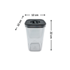 Black Airtight Container with Twist Lock - 2100ml