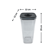 Black Airtight Container with Twist Lock – 2800ml for kitchen and pantry organisation, ideal for storage organisers.