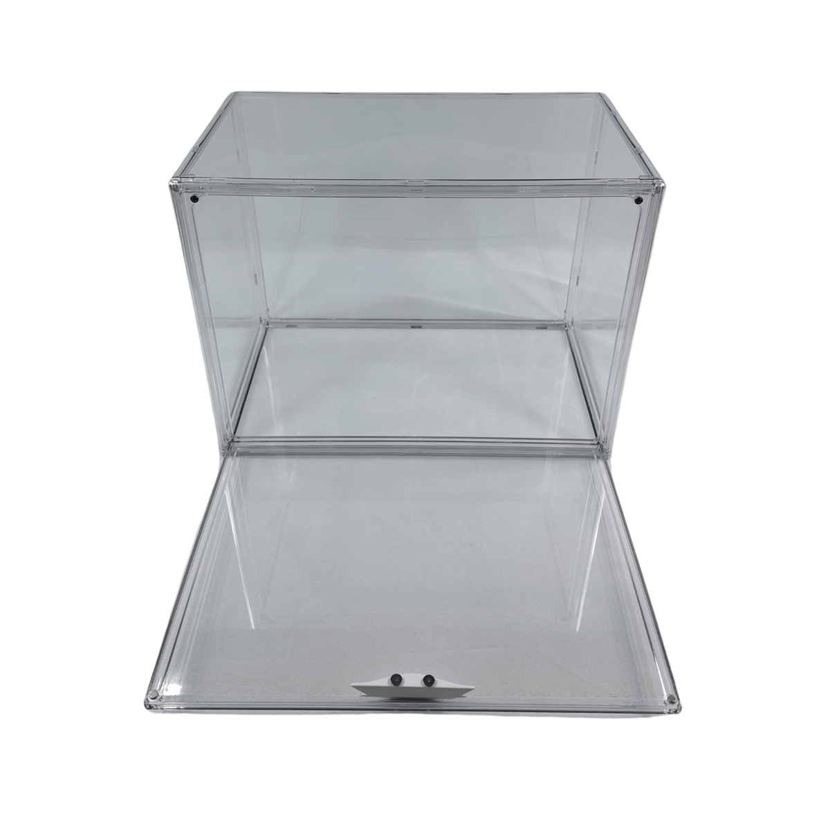 Clear Plastic Bread Box for efficient kitchen organisation, perfect for storing bread in pantry or countertop, featuring a transparent design.