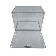 Clear Plastic Bread Box for efficient kitchen organisation, perfect for storing bread in pantry or countertop, featuring a transparent design.