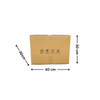 Brown cardboard box 30x40 cm, ideal for storage organizer, pantry, kitchen use.