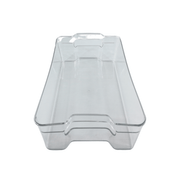 Clear Storage Tub With Handles – Large for efficient under sink storage and pantry organisation, enhancing kitchen space.