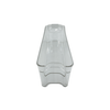 Clear fridge food storage box for pantry and kitchen organization.