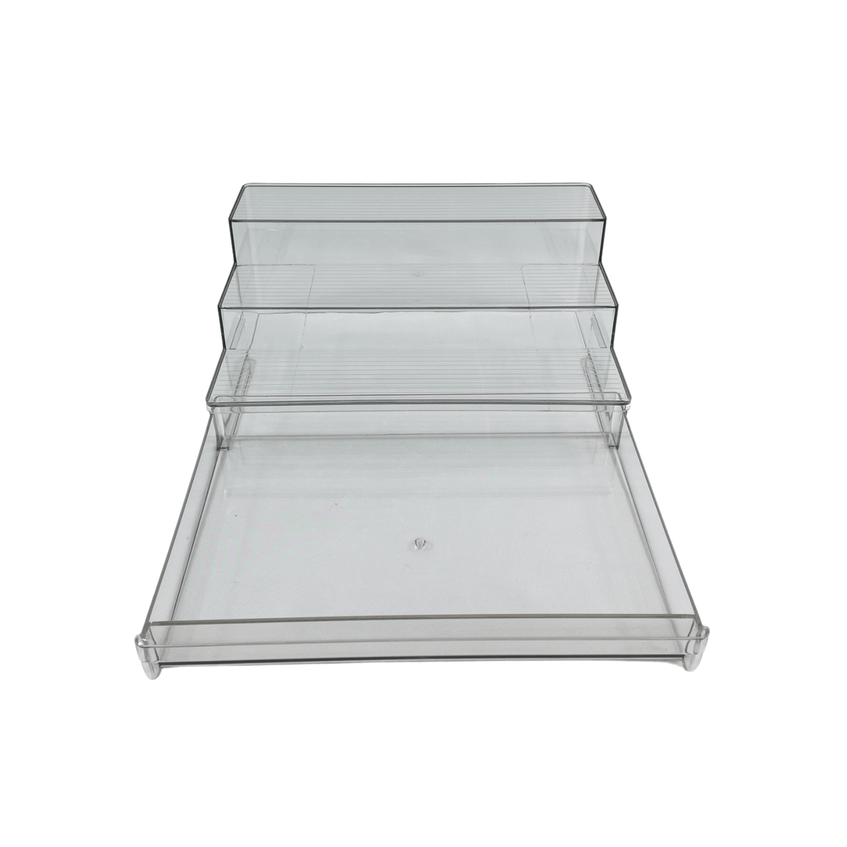 Clear Herb & Spice Rack with Drawer, perfect for kitchen organisation and pantry storage. Ideal for storing spices in a transparent design.