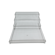 Clear Herb & Spice Rack with Drawer, perfect for kitchen organisation and pantry storage. Ideal for storing spices in a transparent design.